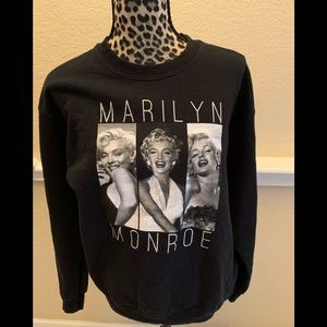 Marilyn Monroe 3 Style Black Sweatshirt